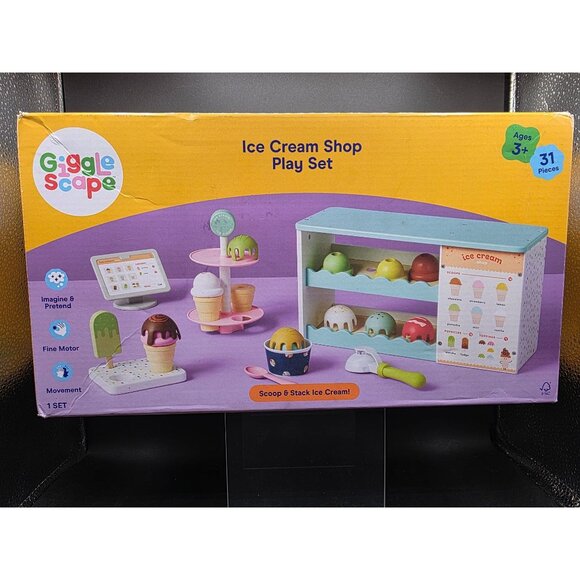 Giggle Scape Ice Cream Shop Play Set - Picture 1 of 6